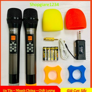 [Mã ELHACE giảm 4% đơn 300K] Micro không dây COK 213 - Điều chỉnh Echo, Bass, Treble trên thân micro
