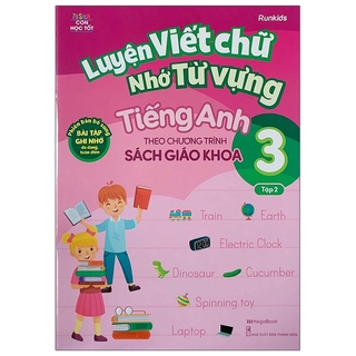 Sách - (Bỏ Qua) Luyện Viết Chữ Nhớ Từ Vựng Tiếng Anh Theo Chương Trình Sách Giáo Khoa Lớp 3 - Tập 2