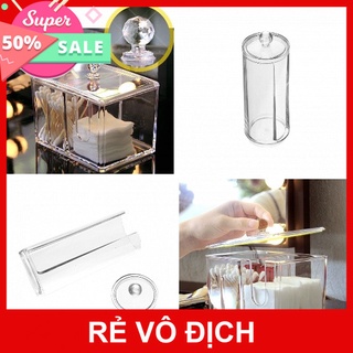 [5❤️][FREESHIP] HỦ MICA 2 NGĂN - HỘP NHỰA TRONG ĐỰNG BÔNG TẨY TRANG [HCM]