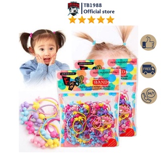 Gói dây buộc tóc chun vải cho bé gái 50c= 1 túi