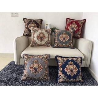 Gối vuông tựa Tây Âu Gấm Nhung cao cấp 45cmx45cm