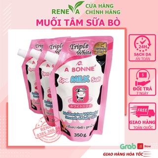 Muối Tắm Sữa Bò Tẩy Tế Bào Chết, Muối Tắm Bò A Bonne Spa Milk Salt Thái Lan 350gr RENEVA