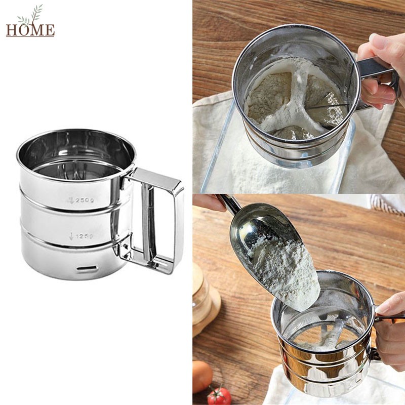 Cốc rây bột inox 11cm