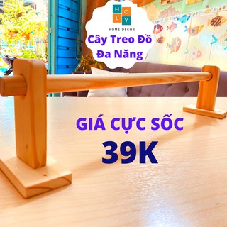Giá Gỗ Treo Quần Áo Gắn Tường Đa Năng - Phong Cách Bắc Âu - Trang Trí Nhà Cửa.