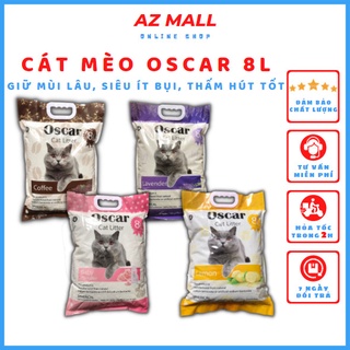 Cát vệ sinh cho mèo Oscar 8L cát mèo khử mùi tốt, vón cục nhanh, siêu ít bụi