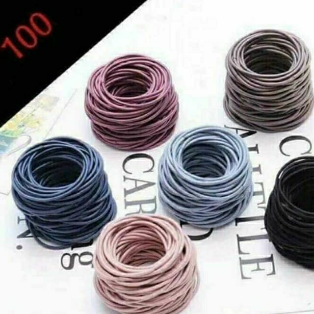 Sét 30 chun cột tóc nhiều màu