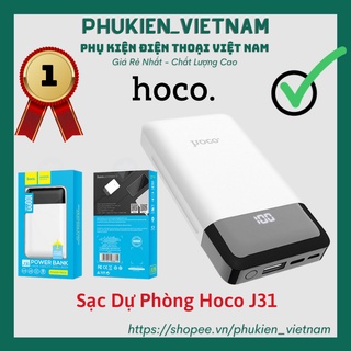 Sạc Dự Phòng Hoco J31 Dung Lượng 10000mAh ✔ Có đèn LED khi sạc