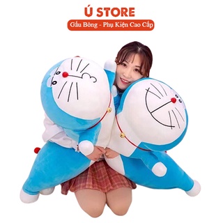 Gấu bông doraemon nằm khổng lồ, Gối Ôm doraemon Size Lớn Mềm Mịn Bông Gòn Êm Ái Yuta Home