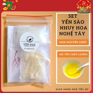 Yến sào saffron salam gói chia sẵn kèm theo hướng dẫn chưng yến - Yến Nhà