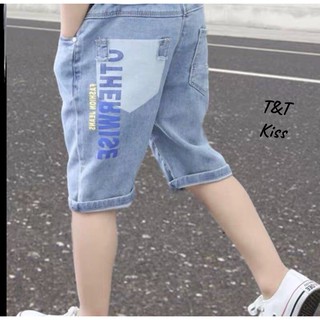 (40-50kg)quần jean ngố lửng Size đại cho bé trai