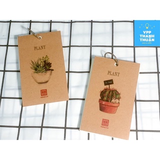 Sổ Flashcard học từ vựng 200trang Green Plant Hồng Hà 4156