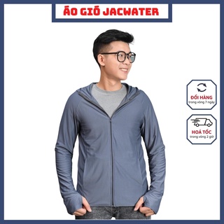 Áo khoác chống nắng nam cao cấp, cản tia uv cao cấp mũ liền JACWATER V410