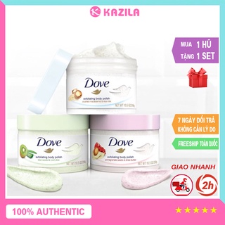Tẩy da chết body DOVE hũ 50g chiết xuất từ thiên nhiên giúp da sáng bóng mịn màng - Kazila