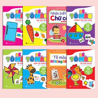 [Mã BMBAU50 giảm 7% đơn 99K] Sách Bộ 8 Cuốn Tô Màu Bé Học IQ (Dành Cho Trẻ 3-4 Tuổi)