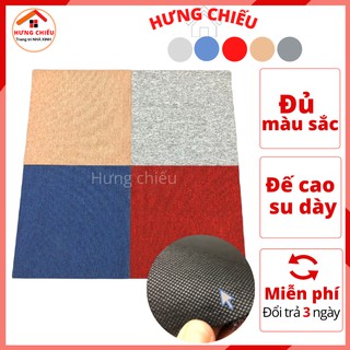 Thảm nỉ ghép trải sàn miếng đế cao su chống trơn trượt trải văn phòng tấm 50x50cm