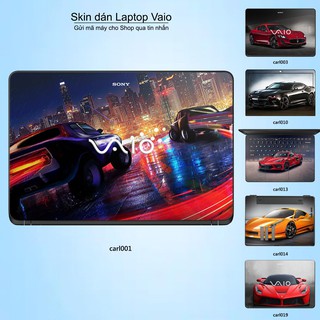 Skin dán Laptop Sony Vaio in hình xe hơi (inbox mã máy cho Shop)