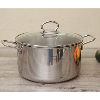 Nồi inox 3 đáy Fivestar nắp kính 24cm, 26cm, 28cm - Tân Hợp Thành, bảo hành 5 năm