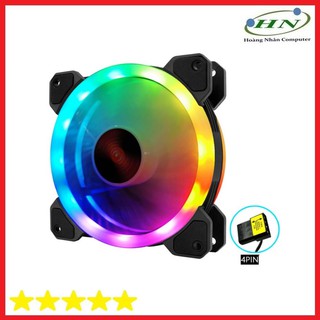 FAN M4 LED RGB ĐỔI MÀU LOẠI KHÔNG CẦN MẪU MỚI