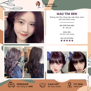 Thuốc Nhuộm Tóc Màu Tím Đen Không Cần Tẩy NAMI HAIR C366