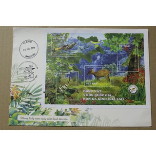 Tem sưu tập MS 1097 FDC Tem Việt Nam Động vật Vườn quốc gia Kon Ka Kinh Gia Lai 2018 ( 2 cái )
