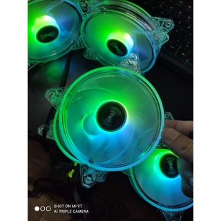 Fan Led RGB TOMATO C-70 + Bộ Hub và điều khiển - Led RGB 16 Triệu Màu, 366 Hiệu Ứng