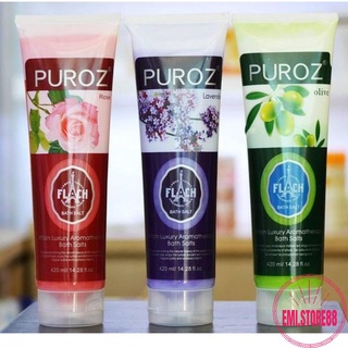 Tẩy Da Chết Body , Muối Tắm Tẩy Tế Bào Chết Puroz Pháp 450ml tẩy sạch vết thâm cho làn da trắng sáng