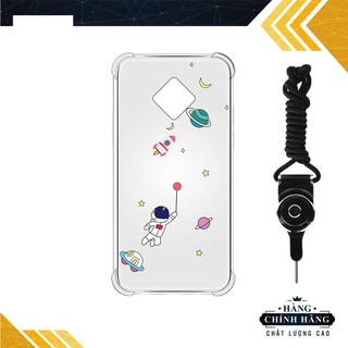 Ốp lưng đủ dòng Vivo S1 Pro/V17/V20/Y12/Y20/Y12S/....chống sốc trong in hình Tàu vũ trụ-Tặng kèm dây đeo điện thoại