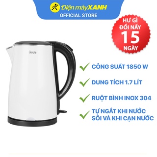 [Mã ELHADEV giảm 4% đơn 300K] Bình đun siêu tốc Midea 1.7 lít MK-17DS