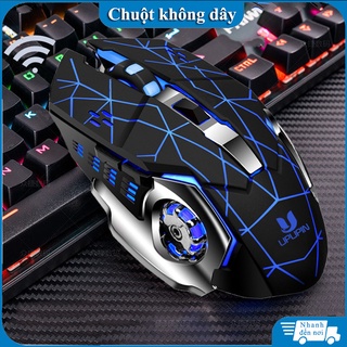 Chuột không dây gaming Led wireless T-Wolf X8 2.4GHz SIÊU NGẦU laptop Tự động đổi màu sắc chuột chơi game không dây