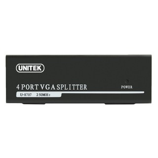 [Hàng Chính Hãng] Bộ Chia Vga 1 Ra 4 Cổng Unitek U-8707 Từ 1 Máy Tính Laptop Ra 4 Màn Hình Độ Nét Cao