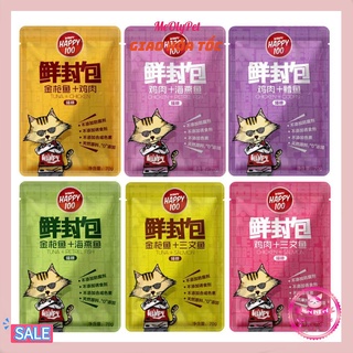 [Ngon bổ rẻ] Pate Wanpy Happy 100 cho mèo gói 70g ⭐