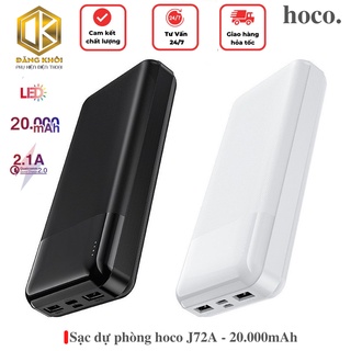 Sạc dự phòng Hoco J72A 20000 mAh 2 cổng Input/Output - hàng chính hãng [bảo hành 1 năm]