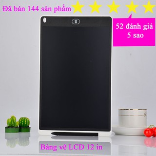 Bảng viết, bảng vẽ điện tử LCD cỡ lớn 12 inch ghi nhớ việc quan trọng, làm quà tặng cho bé