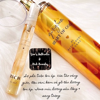GINGHAM HEART OF GOLD - Xịt Thơm Toàn Thân Body Mist Bath &amp; Body Works Usa