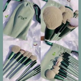 (SẴN HÀNG)- BỘ CỌ TRANG ĐIỂM FIX+ 13 MÓN ( sét cọ Fix+) kèm túi rút cực xinh