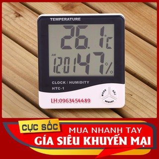 Nhiệt ẩm kế đồng hồ không dây HTC 1