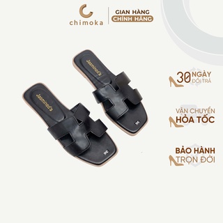 Dép Nữ Quai Ngang Thời Trang CHIMOKA Cho Nữ Chất Liệu Da Cao Cấp Quai Ngang Thiết Kế Chữ H Có Nhiều Màu Lựa Chọn SH019