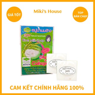 XÀ PHÒNG CÁM GẠO - XÀ PHÒNG TRẮNG DA JAM RICE MILK SOAP THÁI LAN