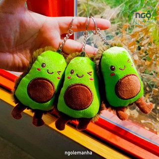 [ẢNH THẬT] Móc Khóa Bông Bé Bơ Dễ Thương "Bị Hói"