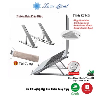 Laptop Stand - Giá Đỡ LAPTOP Giá Kê Máy Tính Hợp Kim Nhôm Sang Trọng Có Thể Gấp Gọn, Điều Chỉnh Độ Cao