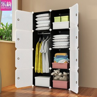 TỦ GHÉP 8 NGĂN SIZE LỚN (đen cửa trắng đục)