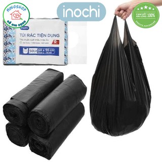 [3 Size] Lô 4 Túi Rác Tự Hủy Sinh Học Inochi Cao Cấp, Túi Đựng Rác Sinh Học