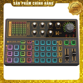 Sound Card Thu Âm Livestream Autotune K300 - Thế Hệ Mới Kèm Dây Livestream - Lấy Nhạc Bảo Hành 1 Năm