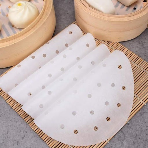 Giấy nến đục lỗ Eufood dùng cho nồi chiên không dầu hoặc hấp bánh bao