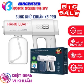 Máy Xịt Khử Khuẩn Cầm Tay, Súng Phun Khử Khuẩn K5 - K5 Pro Cao Cấp [Chính Hãng - Bảo Hành 12 Tháng] Công Nghệ Số BV