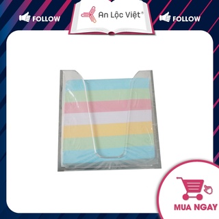 Hộp giấy Note, giấy ghi chú Xuvika 5 màu không keo