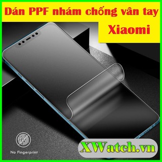 Miếng dán PPF nhám chống vân tay Xiaomi Note 8 pro K50 k40pro K30 Pro Mi 10t pro K30s CC9 pro Mi Note 10 Mi 11 Lite ...
