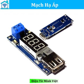Mạch hạ áp Buck  hạ áp 4.55-15V Xuống 5V 2A Cổng USB Sạc Điện Thoại