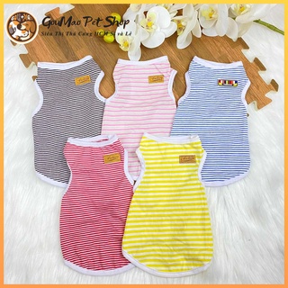 BA LỖ SỌC NHIỀU MÀU SẮC ĐÓN HÈ CHO CHÓ MÈO - GOUMAO PET
