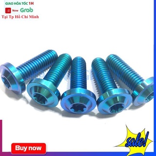 Ốc GR5 8li25 Đầu Dù Dầy Không Gờ Màu Lục Bảo Gắn Xe Máy (Giá 1 Con)